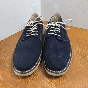 Asher Green BrandNavy Blue Suede Oxford Dress Shoes -Men’s size 9D